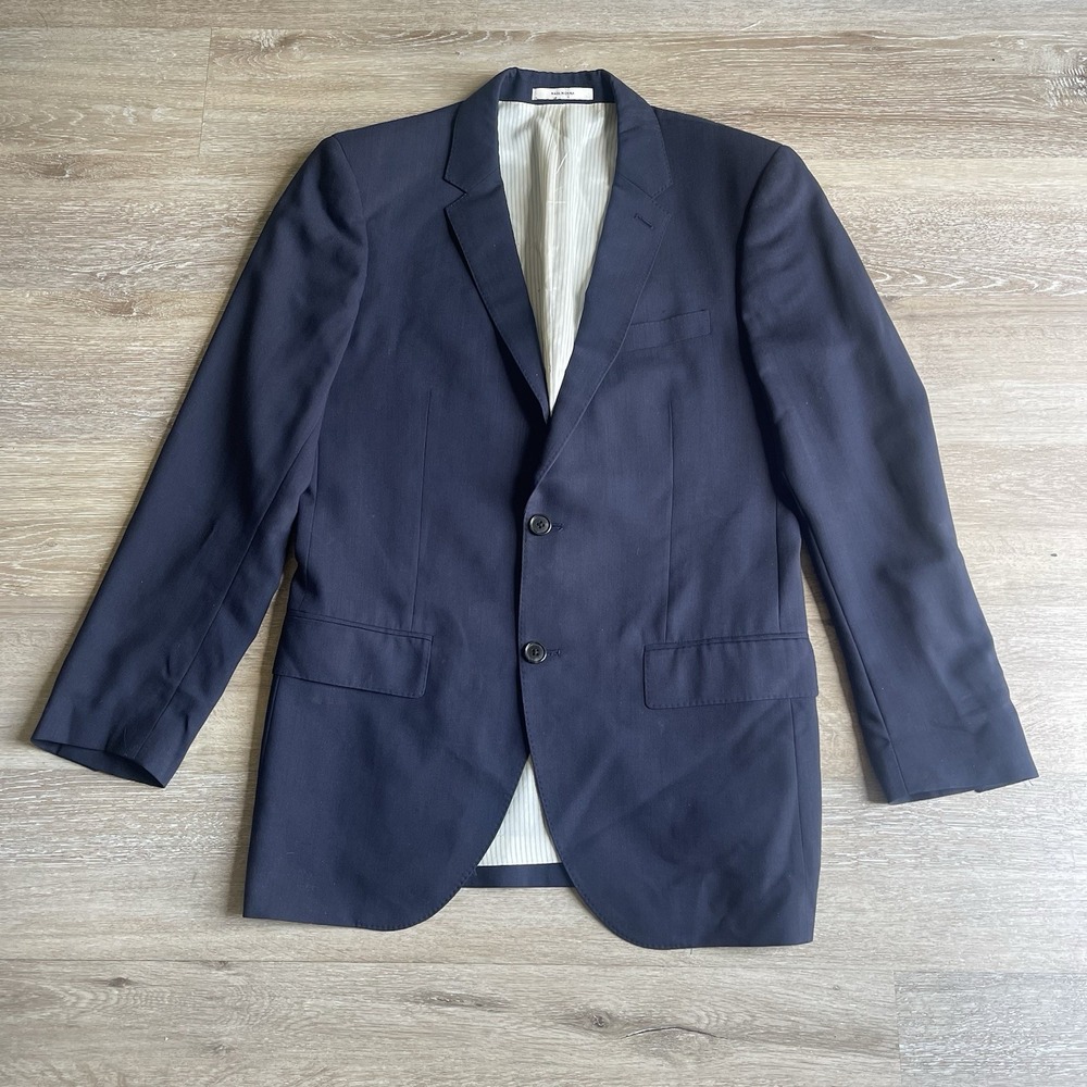 Club Monaco Men's Navy Blazer Grant Wool Suit Lightweight Jacket Size 38 $429